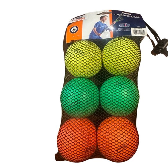 7” inch Franklin Lacrosse Balls - Set of 6 - New in Bag - Picture 1 of 5